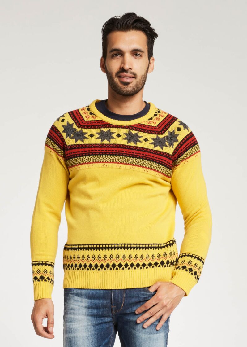 Maglione con motivo norvegese
