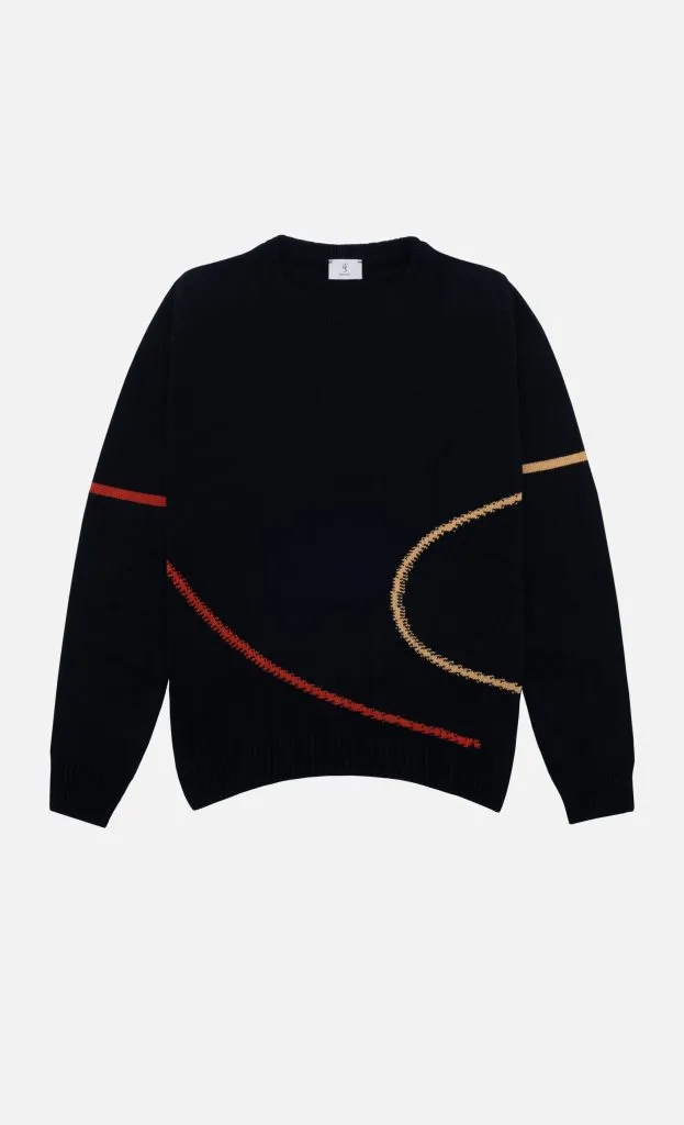 Maglione Dustin – Black Waves