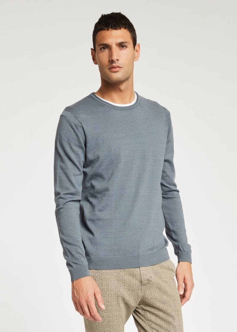 Maglione in cotone e cachemire
