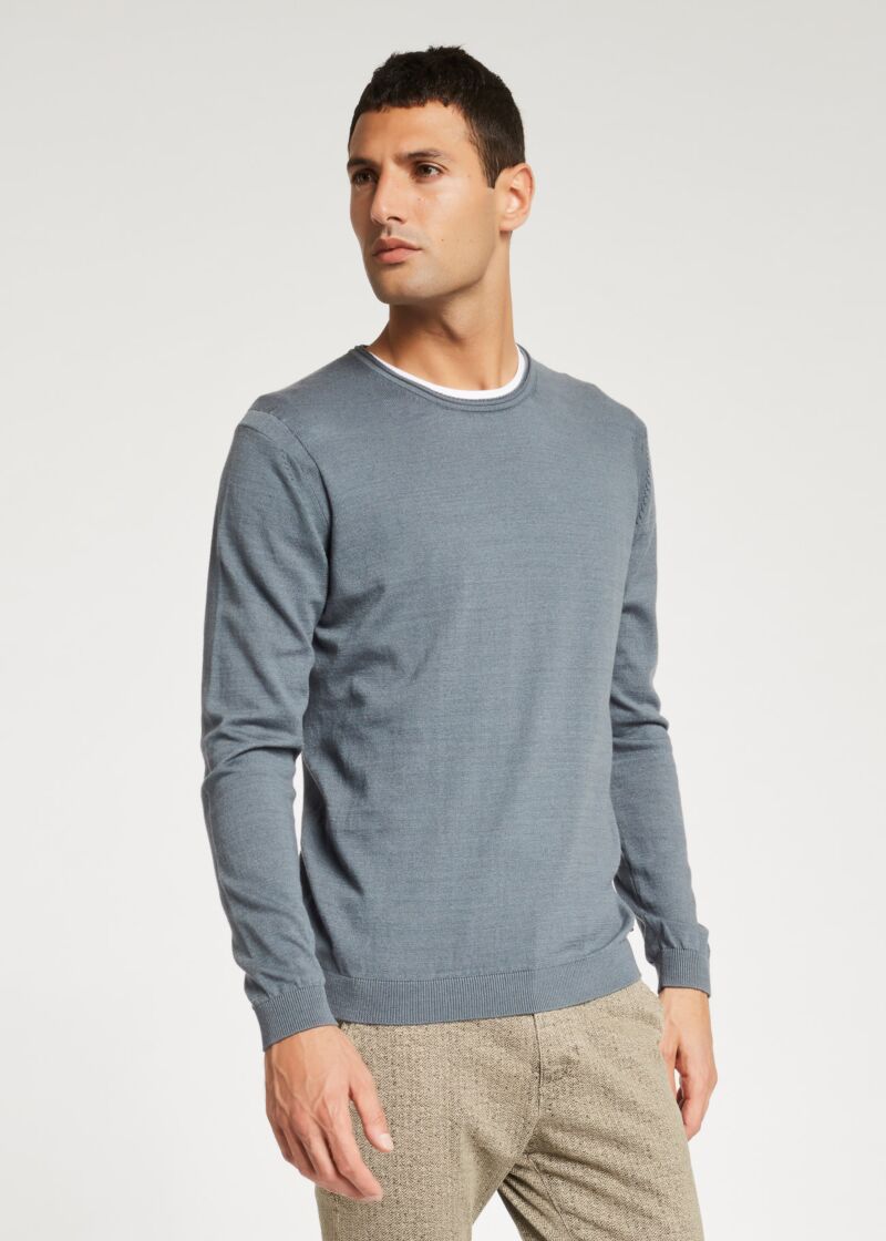Maglione in cotone e cachemire