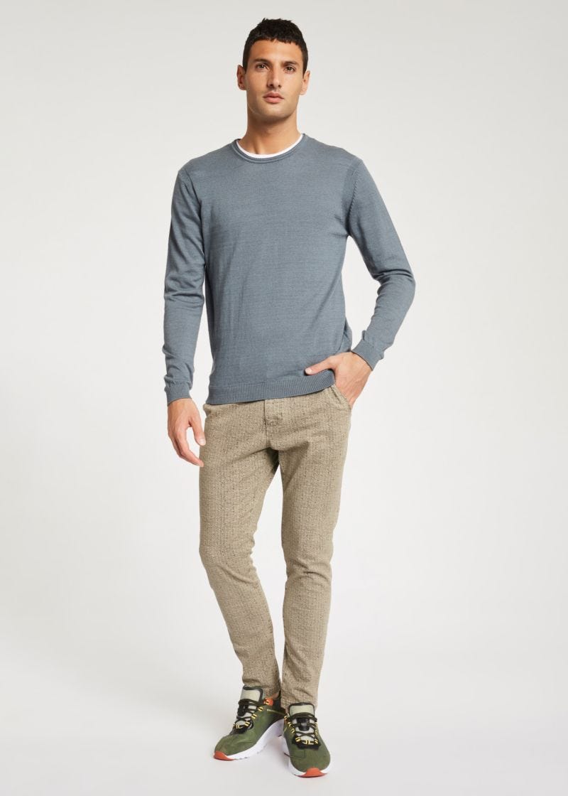 Maglione in cotone e cachemire