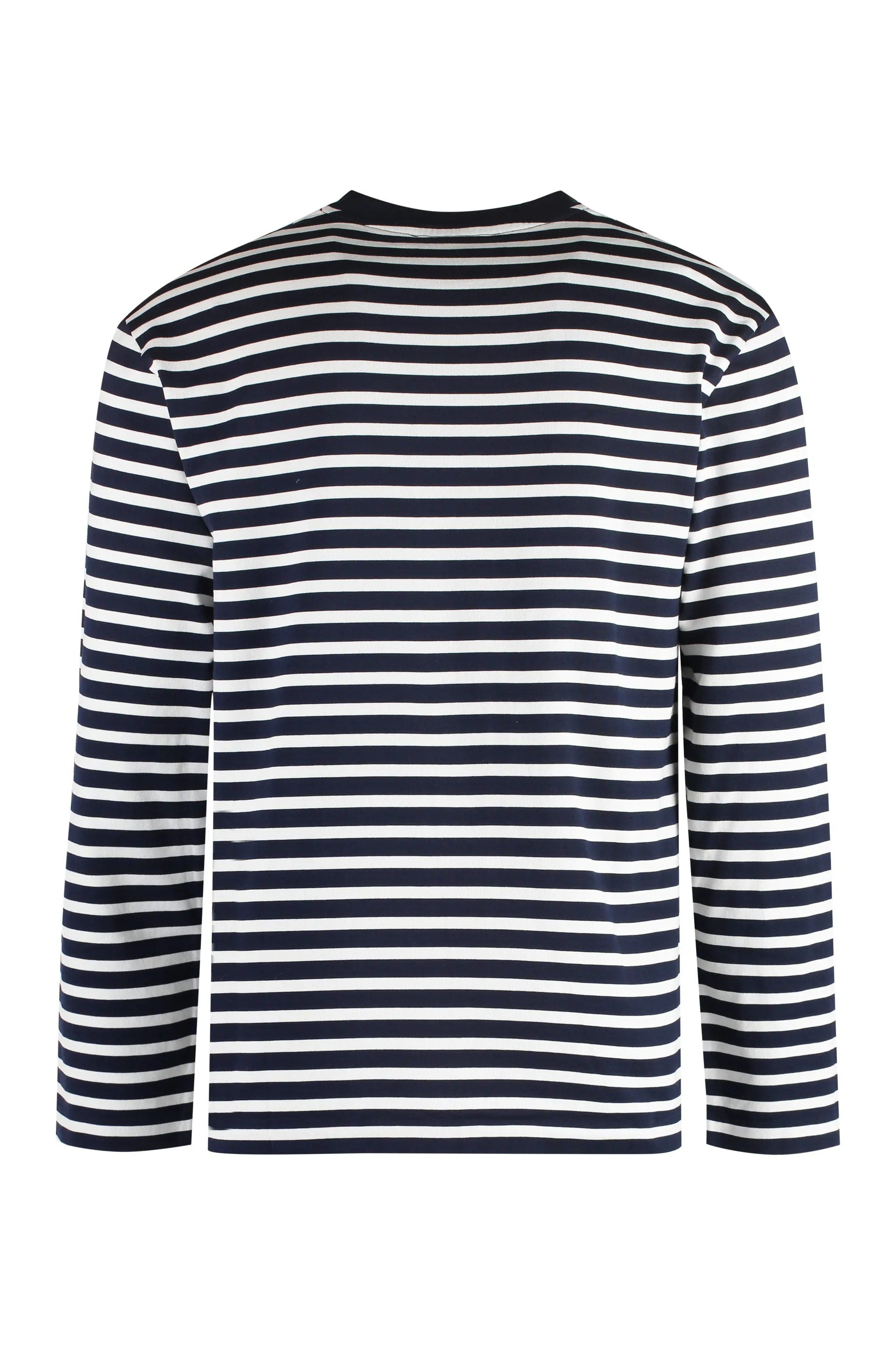Maison Kitsuné T-shirt in cotone a righe
