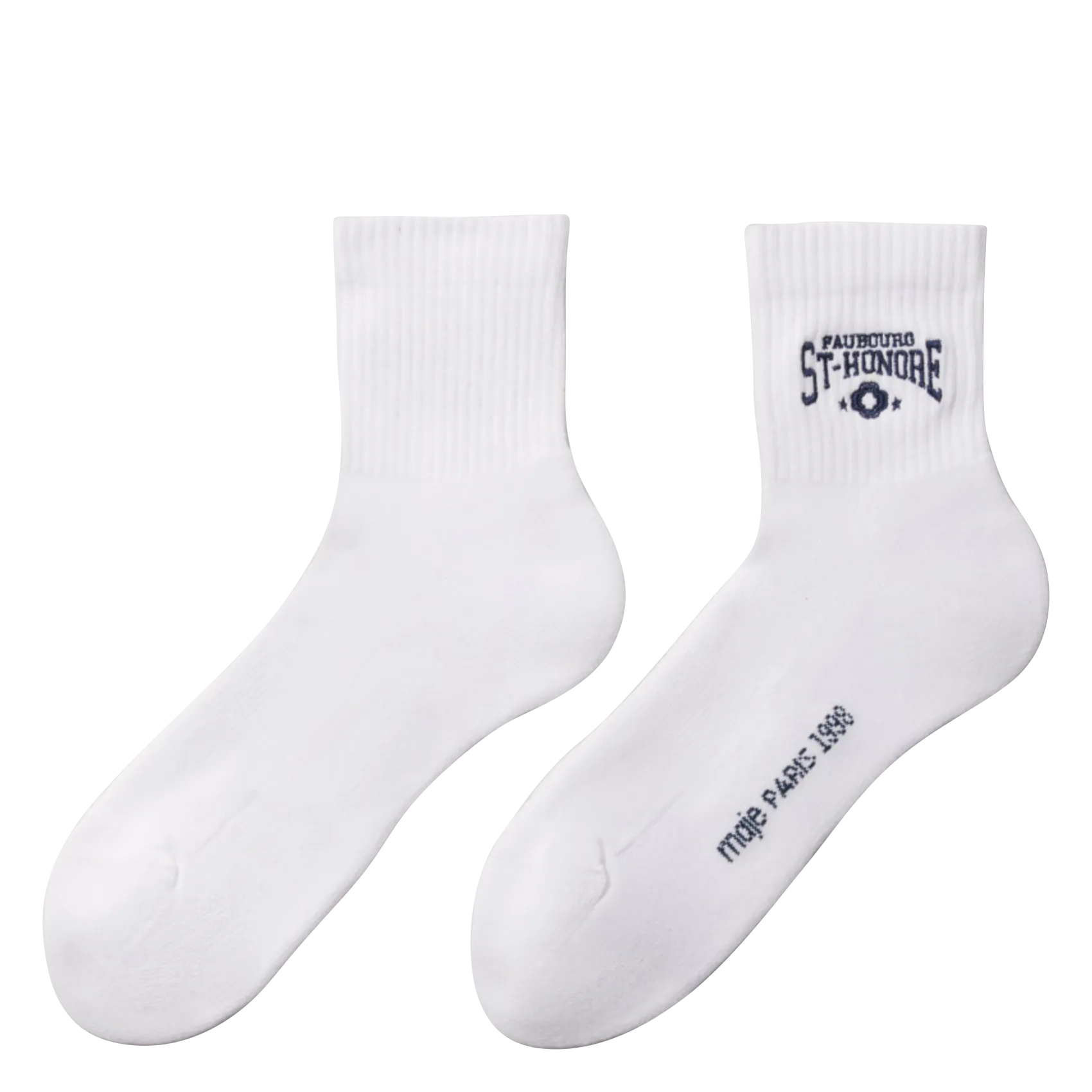  MAJE   Calzini ricamati in misto cotone | Bianco