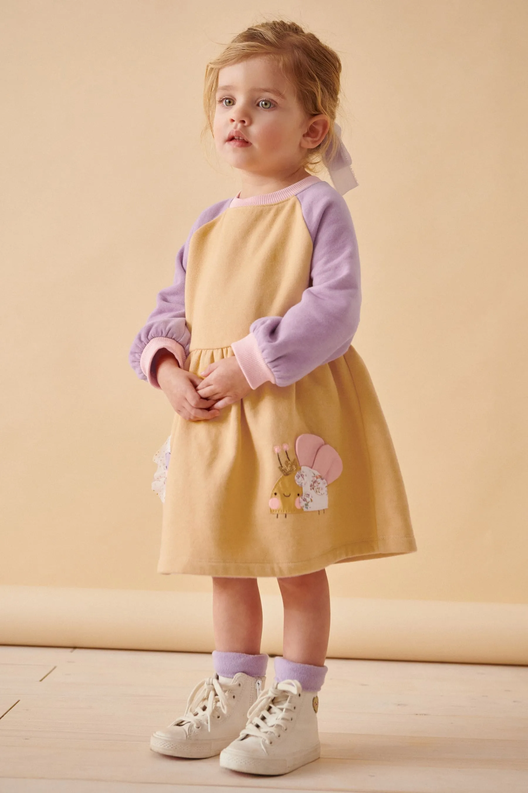 Manica lunga Maglione Vestito (3mesi -7anni)    