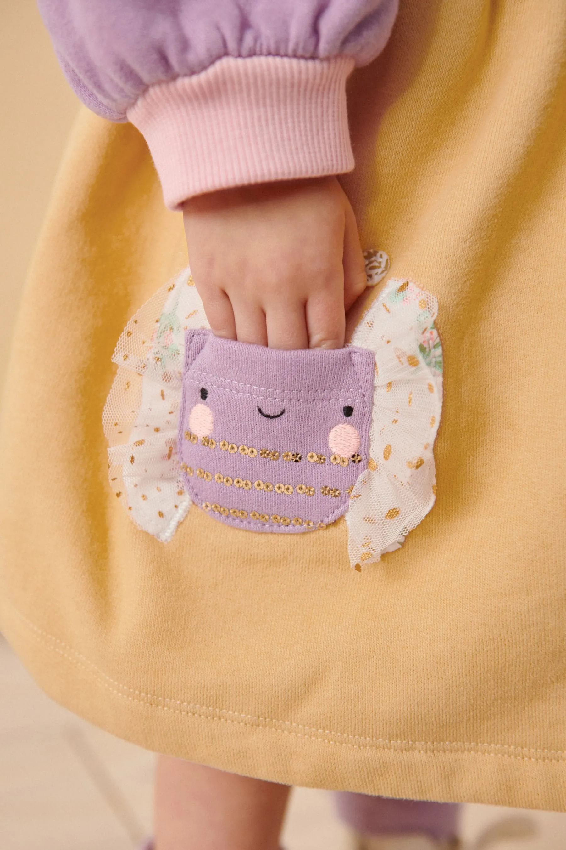 Manica lunga Maglione Vestito (3mesi -7anni)    