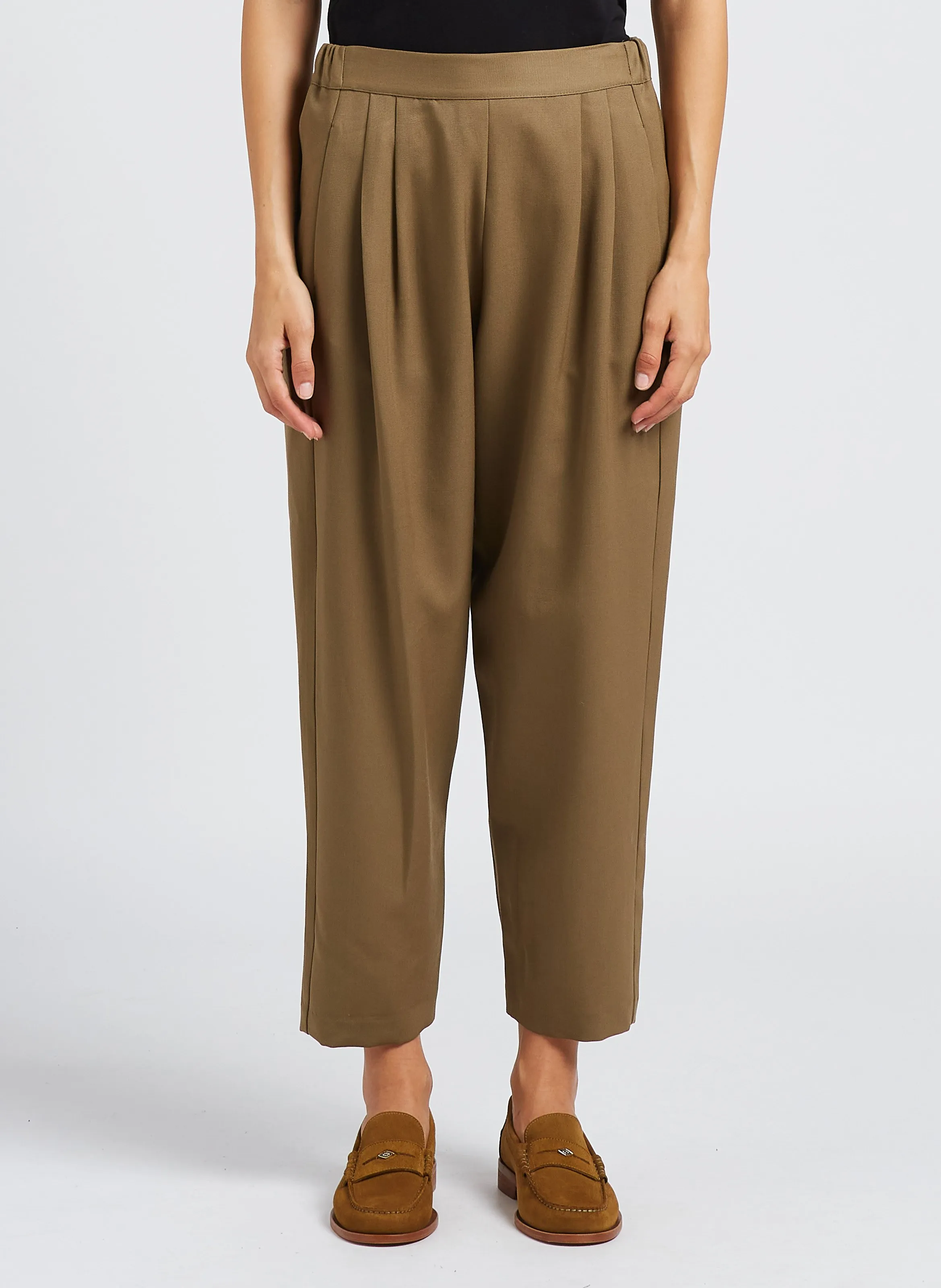  MASSCOB   CROS - Pantaloni dritti a vita alta in lana | Multicolore