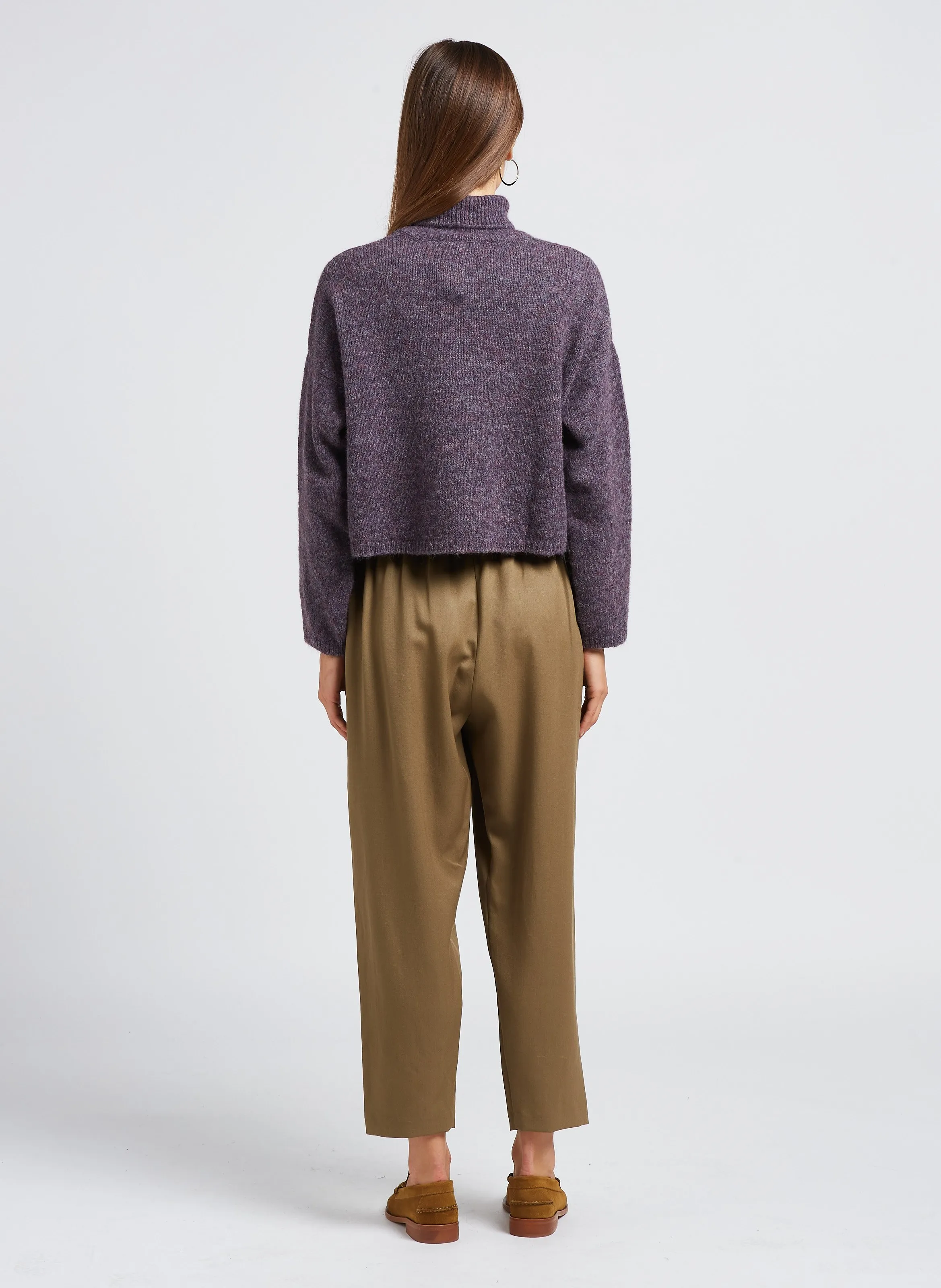  MASSCOB   CROS - Pantaloni dritti a vita alta in lana | Multicolore