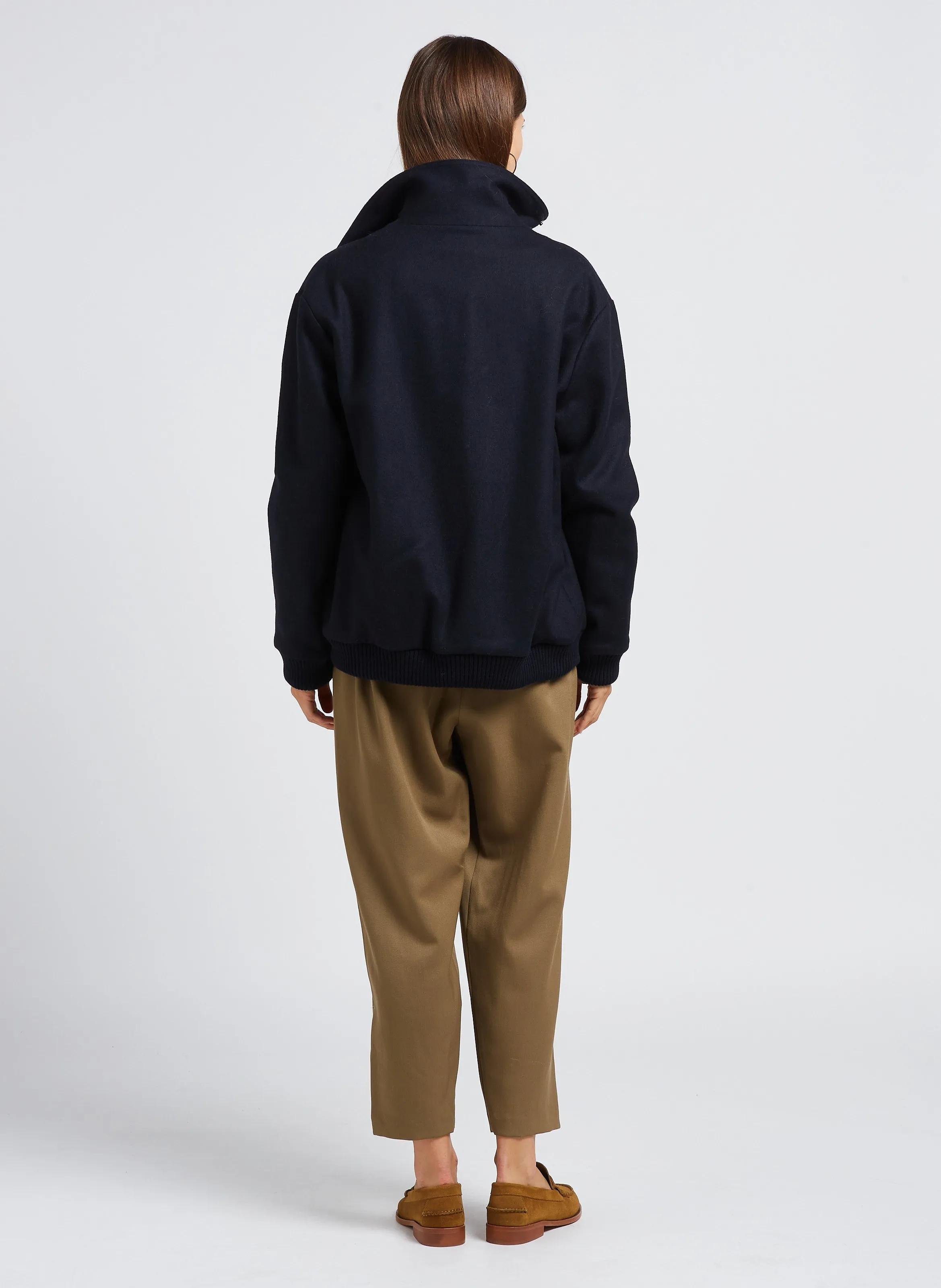  MASSCOB   CROS - Pantaloni dritti a vita alta in lana | Multicolore