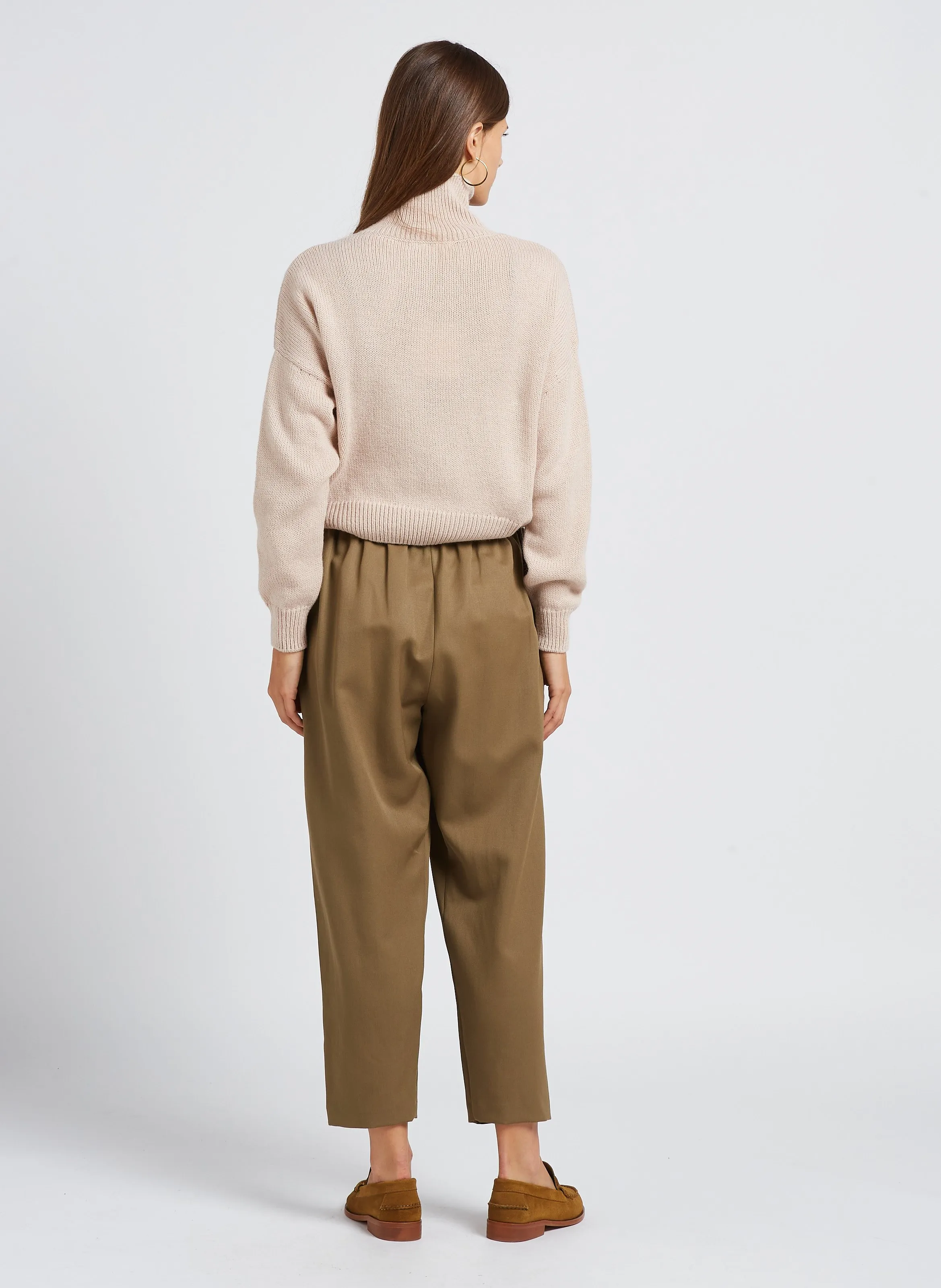  MASSCOB   CROS - Pantaloni dritti a vita alta in lana | Multicolore