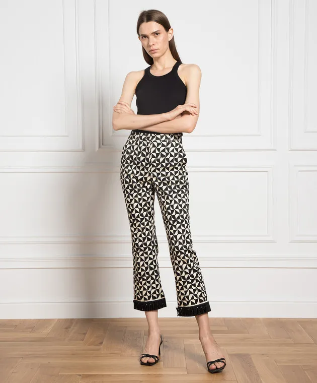 Max Mara Pantaloni con fantasia geometrica NEREO