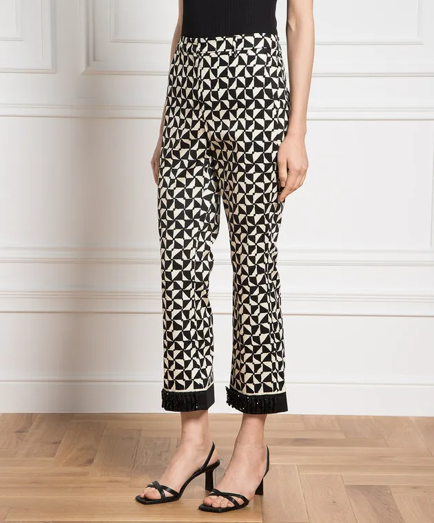 Max Mara Pantaloni con fantasia geometrica NEREO
