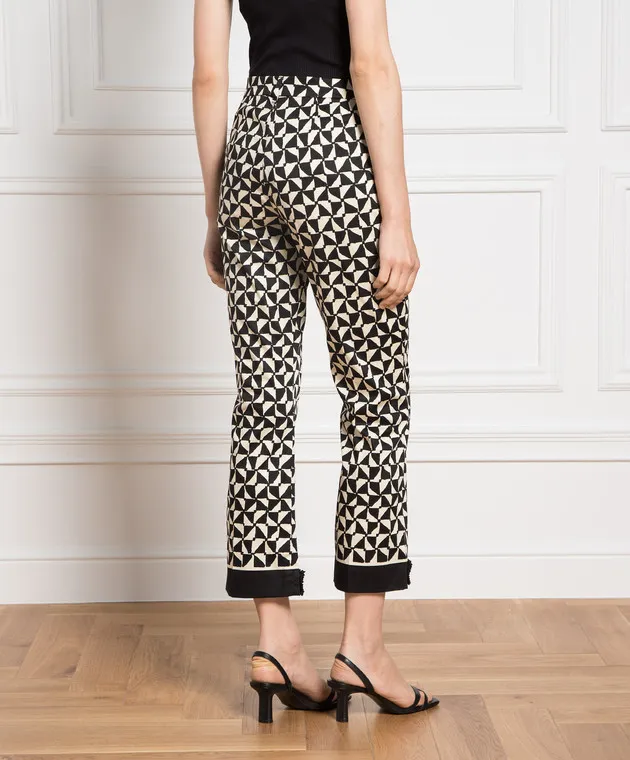 Max Mara Pantaloni con fantasia geometrica NEREO