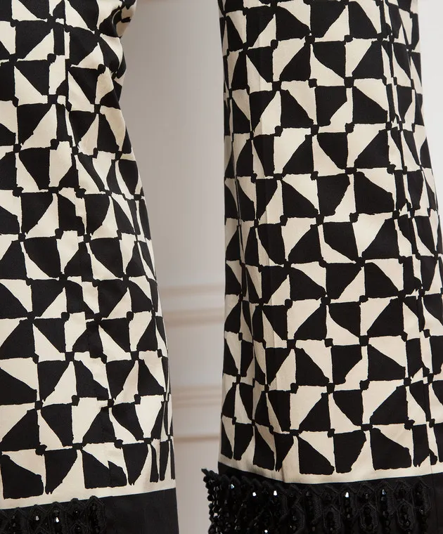Max Mara Pantaloni con fantasia geometrica NEREO