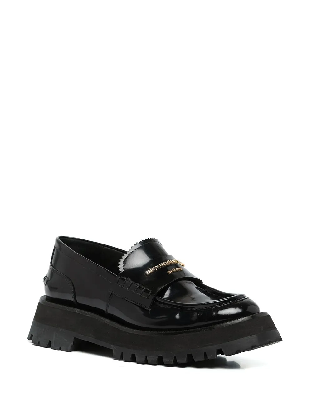 Mocassini Carter con logo in nero Alexander Wang - donna