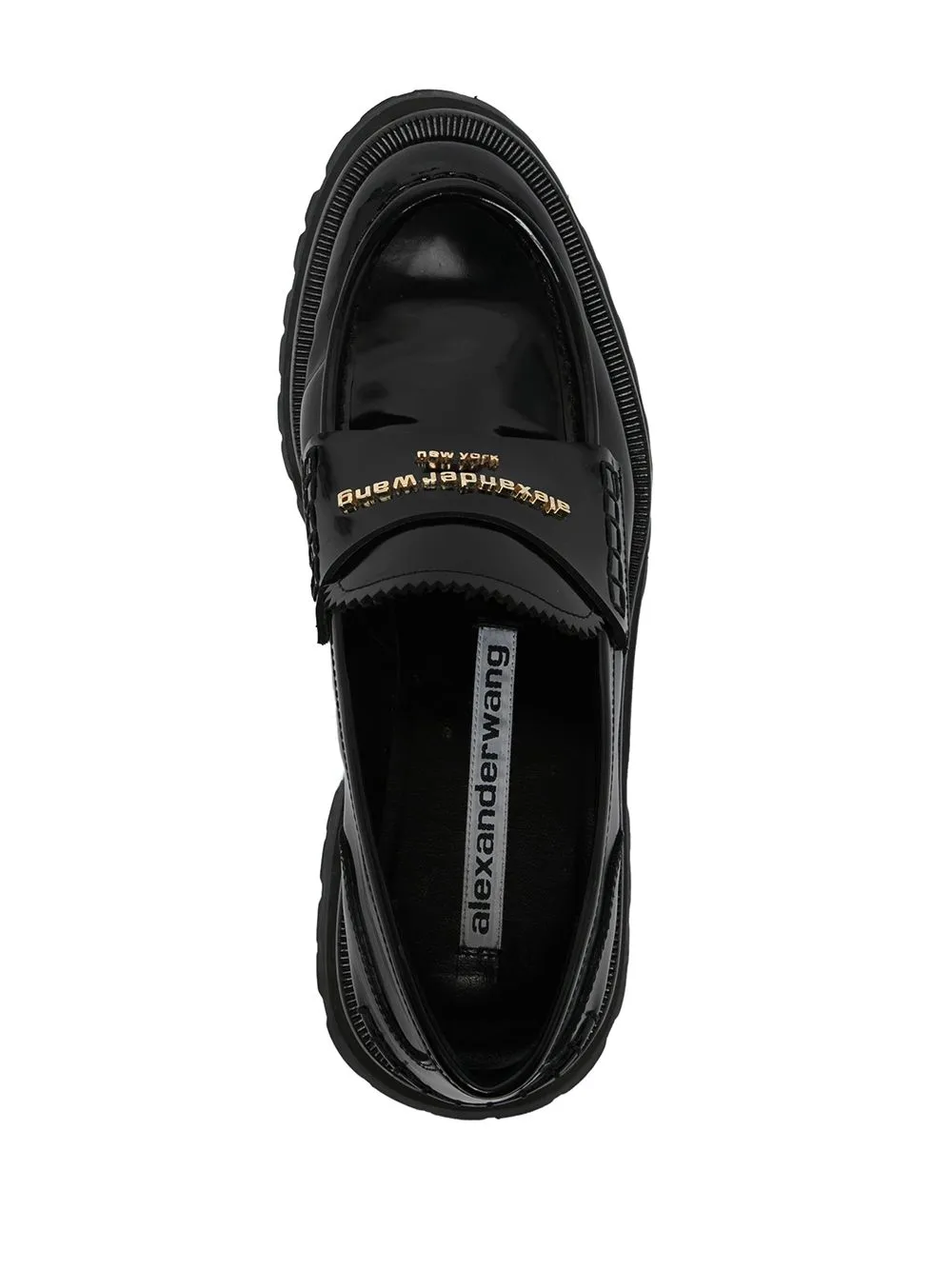 Mocassini Carter con logo in nero Alexander Wang - donna