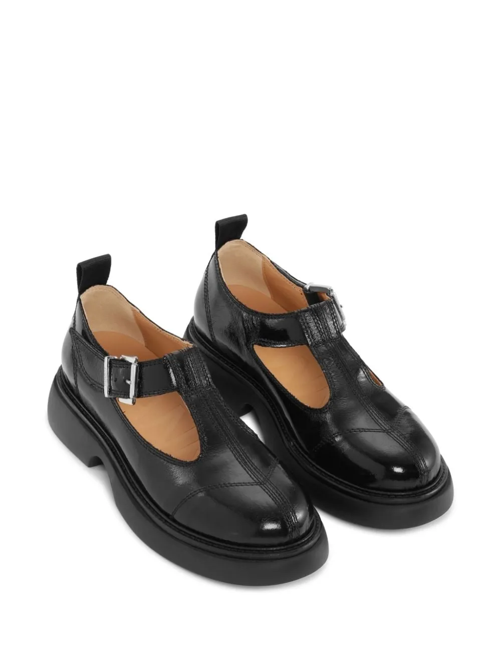 Mocassini con cut-out in nero - donna