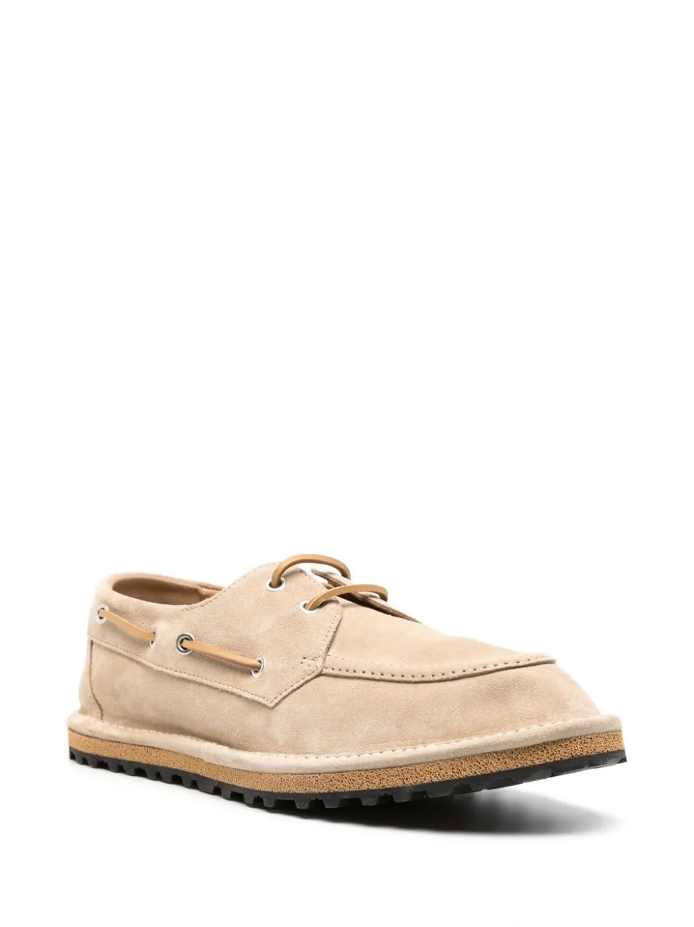 Mocassini con lacci in beige - uomo