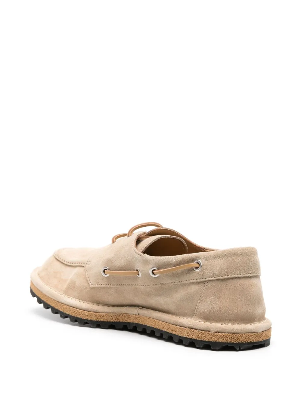 Mocassini con lacci in beige - uomo