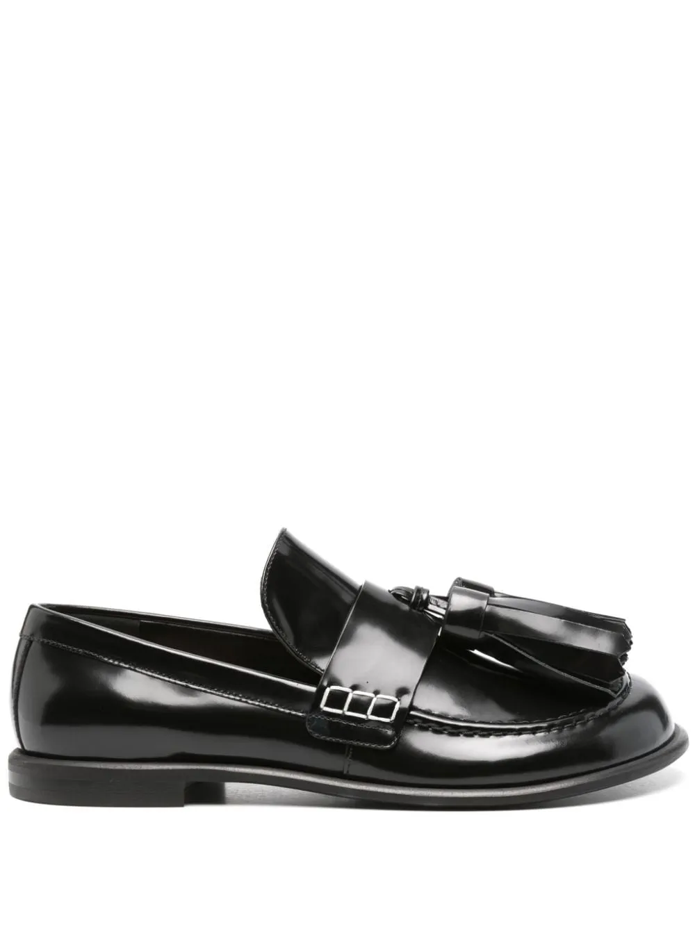 Mocassini con nappe in nero di JW Anderson - donna