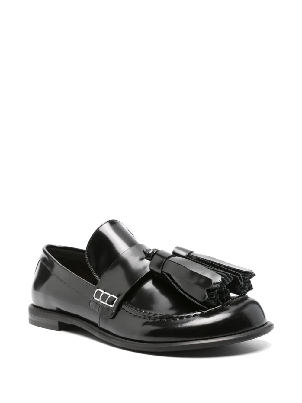Mocassini con nappe in nero di JW Anderson - donna