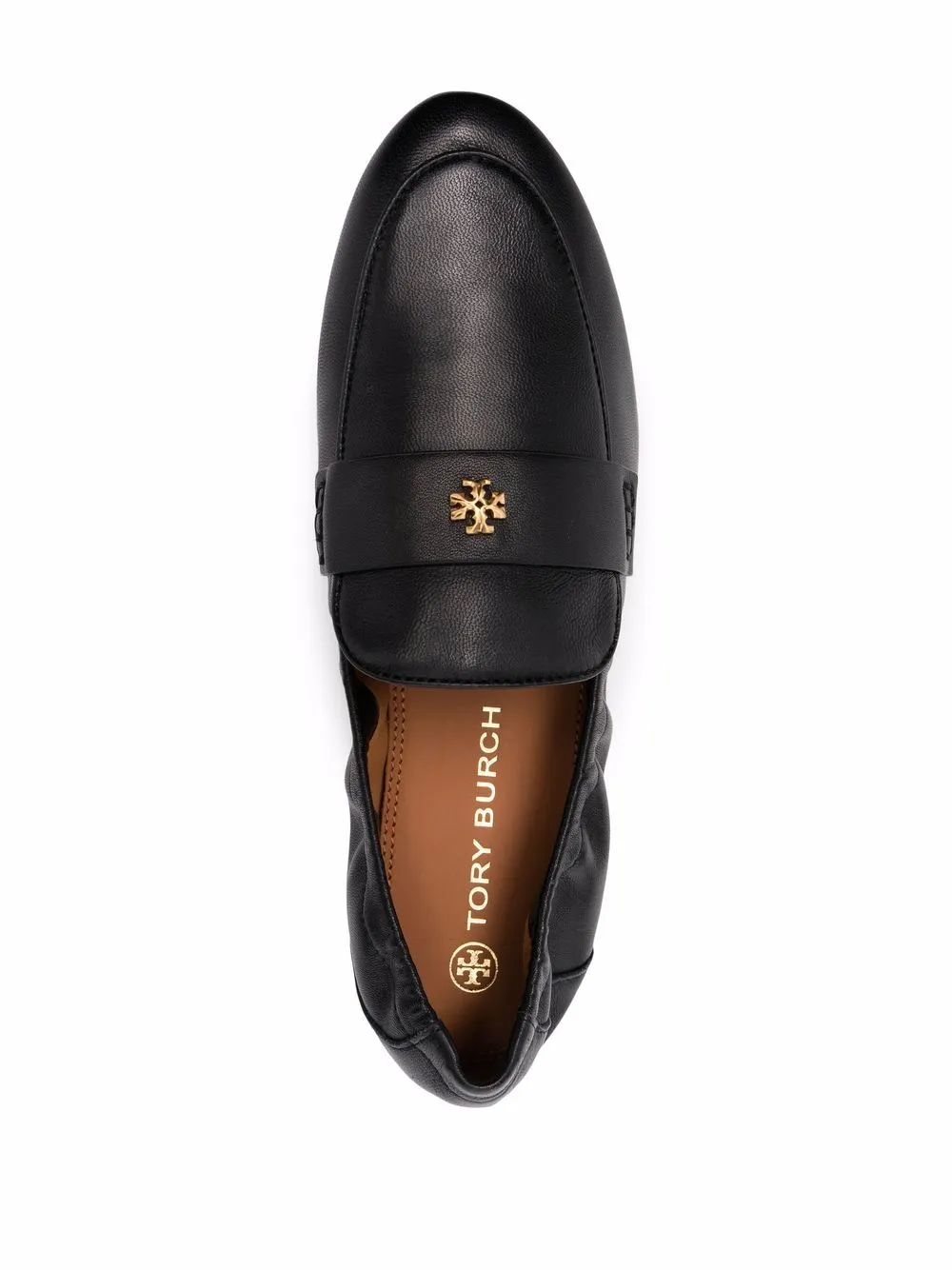 Mocassini con placca logo in nero -  TORY BURCH - donna