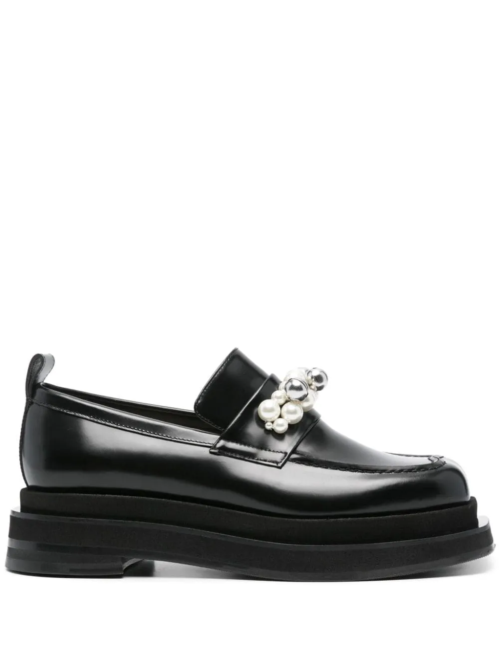 Mocassini Heart Toe Platform in nero - donna