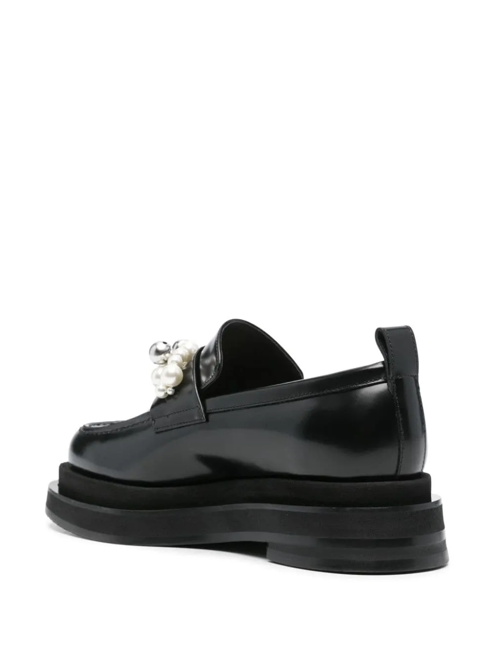 Mocassini Heart Toe Platform in nero - donna