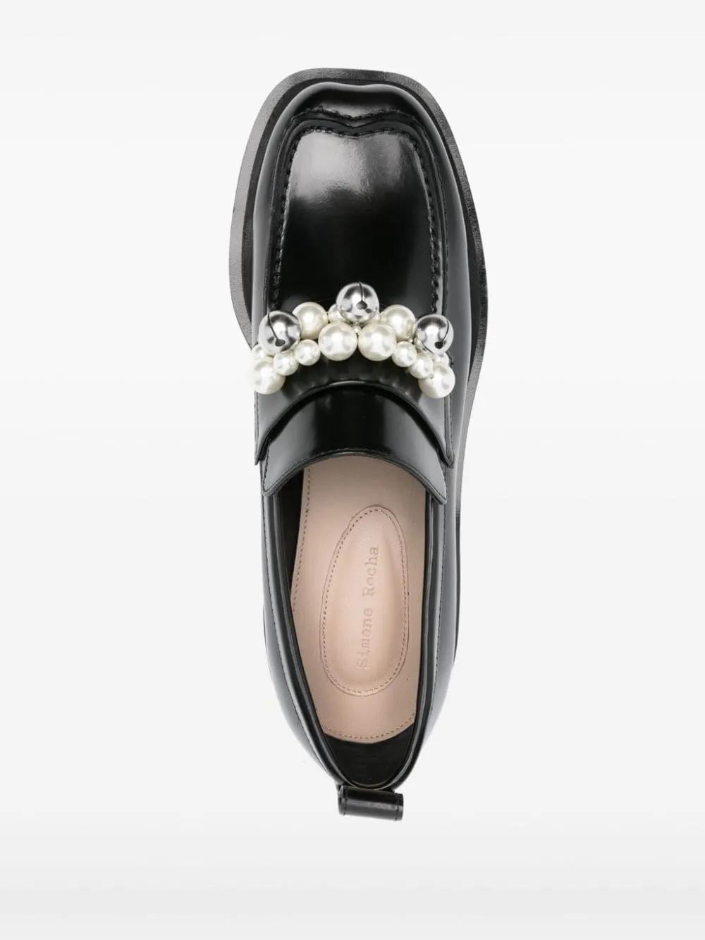 Mocassini Heart Toe Platform in nero - donna