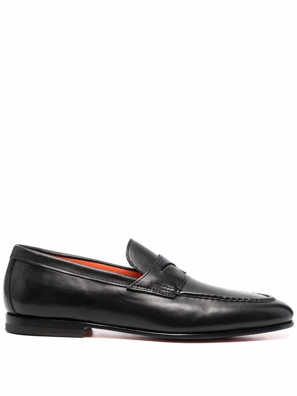 Mocassini in pelle door in nero Santoni - uomo