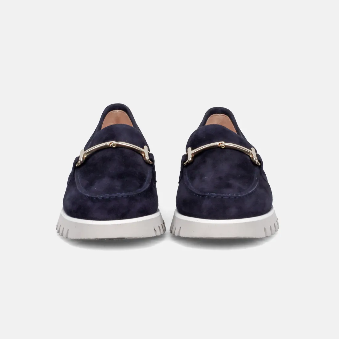 Mocassino da donna Luca Grossi in camoscio blu
