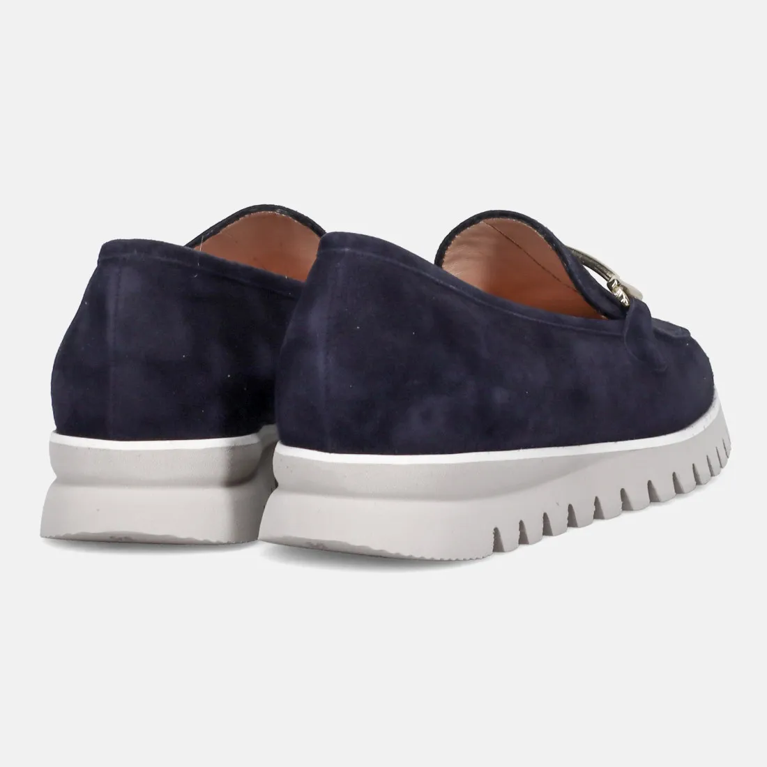 Mocassino da donna Luca Grossi in camoscio blu
