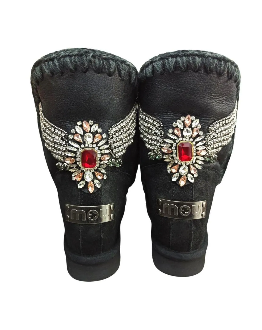 Mou  ---------    ------------ scarpe stivaletto inner wedge short eagle patch non definito