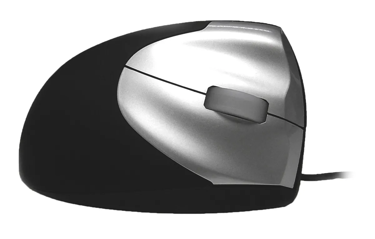 Mouse Ottico In posizione verticale Nero USB Cablato Ceratech, pulsanti 3