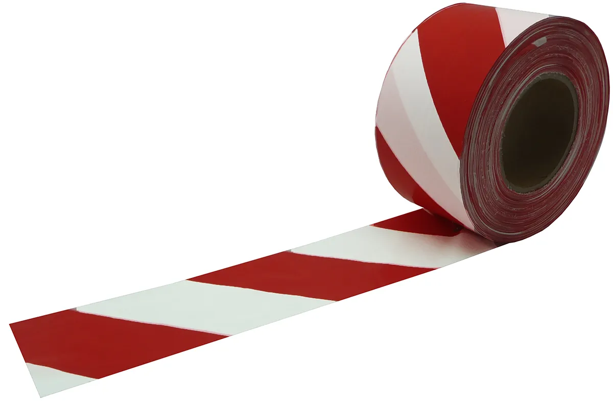 Nastro per segnalazione di pericolo Rosso/bianco RS PRO RSNA 580 RB, in Polietilene ad alta densità, 75mm x 500m