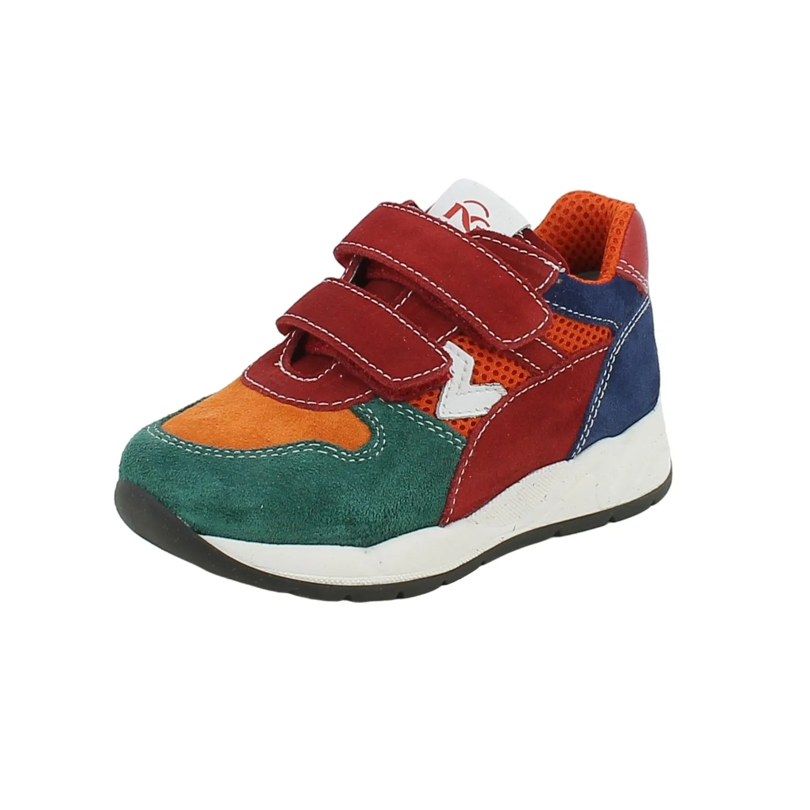 NeroGiardini  Sneaker con strappi in camoscio multicolor 