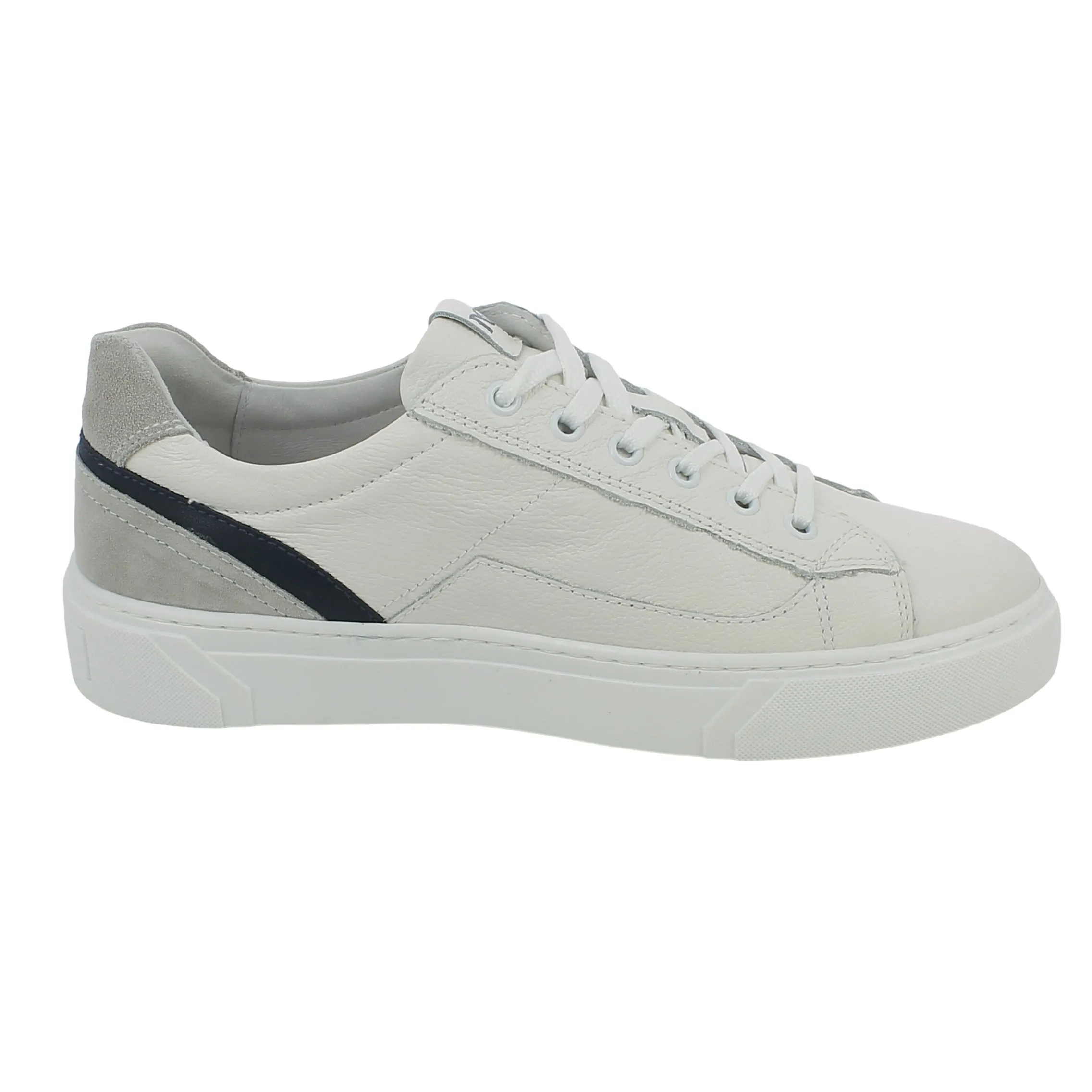 NeroGiardini  Sneaker in pelle bianca con zip 