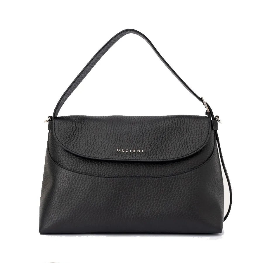 ORCIANI Borsa a spalla NANA SOFT in pelle martellata con tracolla