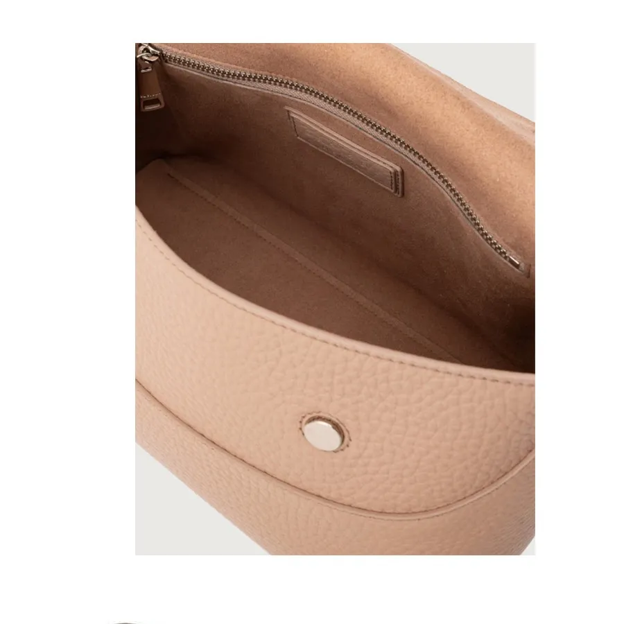 ORCIANI Borsa a spalla NANA SOFT in pelle martellata con tracolla