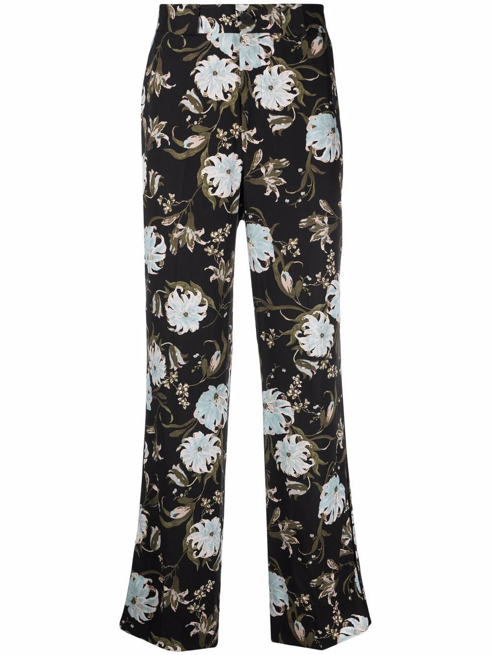 pantalone pigiama con fantasia floreale