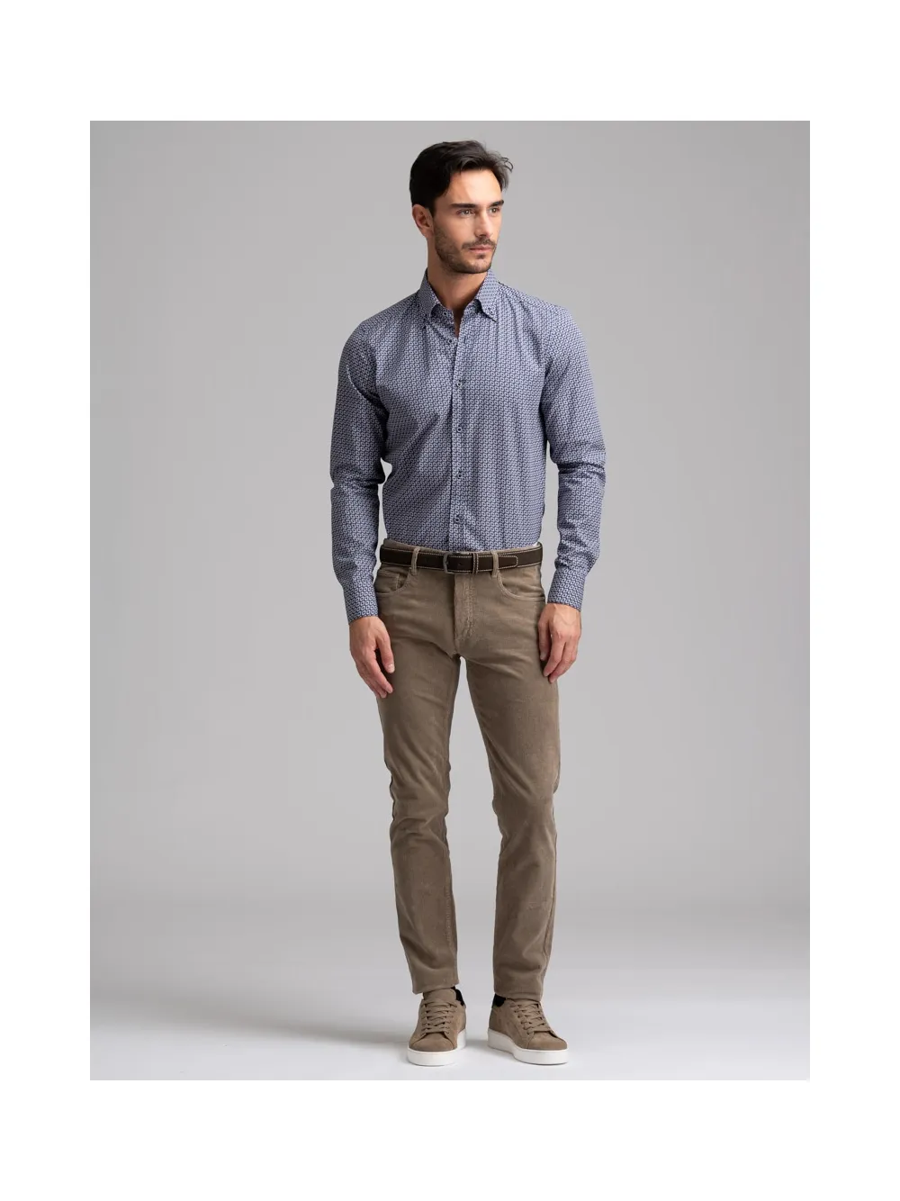 Pantalone uomo cinque tasche in velluto 500 righe