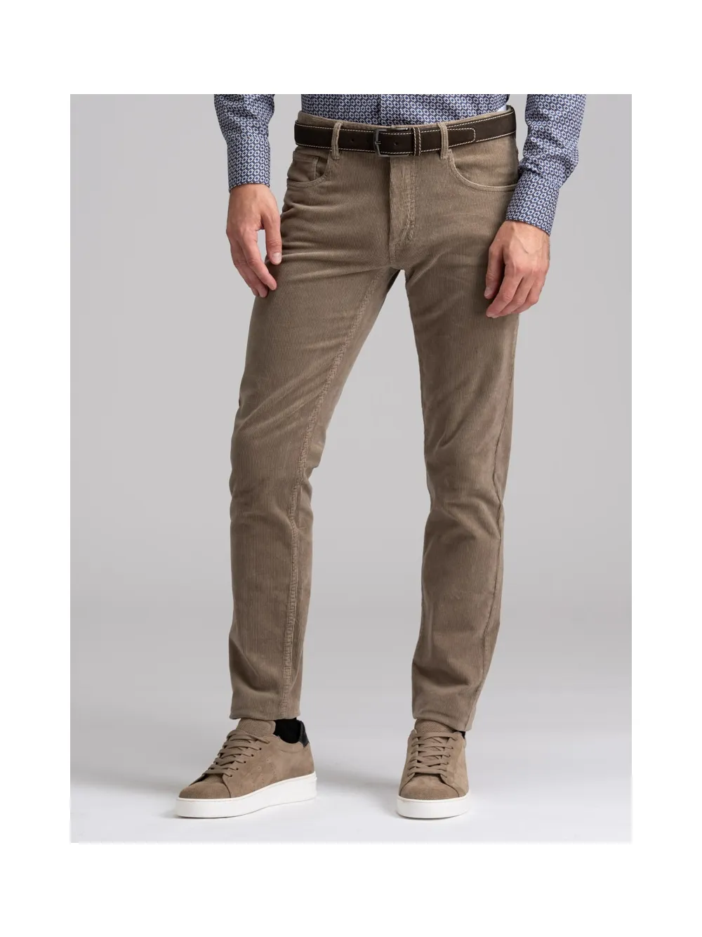 Pantalone uomo cinque tasche in velluto 500 righe