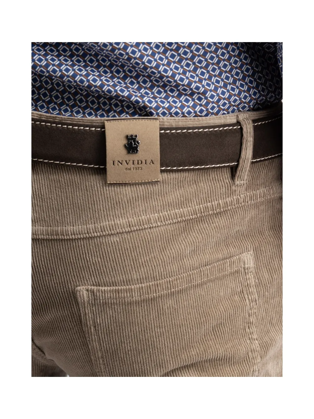 Pantalone uomo cinque tasche in velluto 500 righe