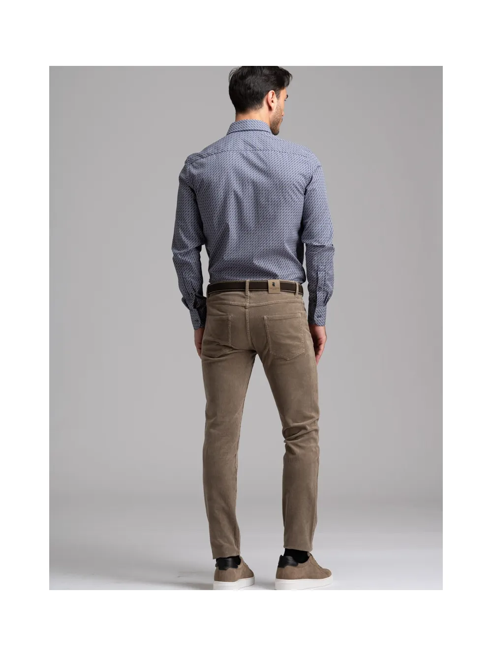 Pantalone uomo cinque tasche in velluto 500 righe