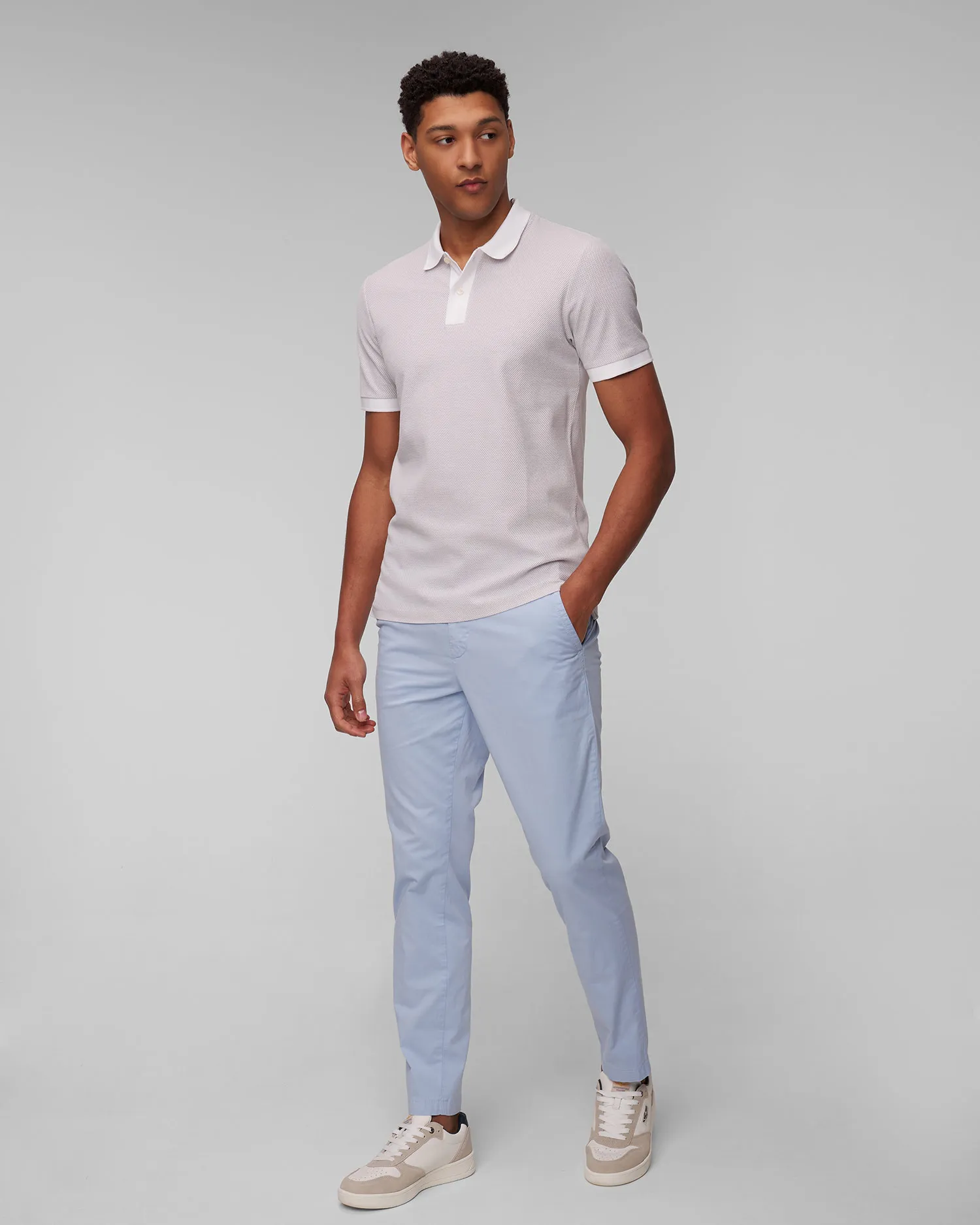 Pantaloni azzurri da uomo Hugo Boss Kaiton 50505392-450