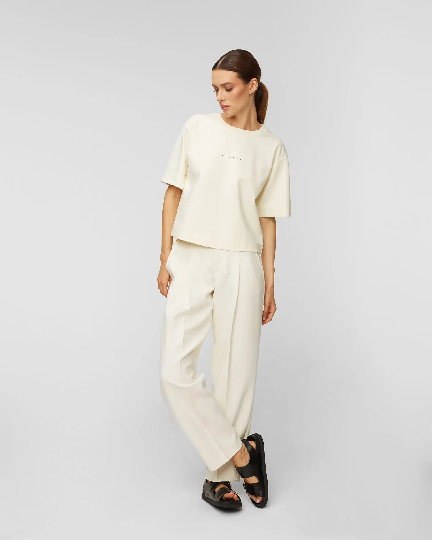 Pantaloni da donna BOGNER Fabia Beige 16575880-133