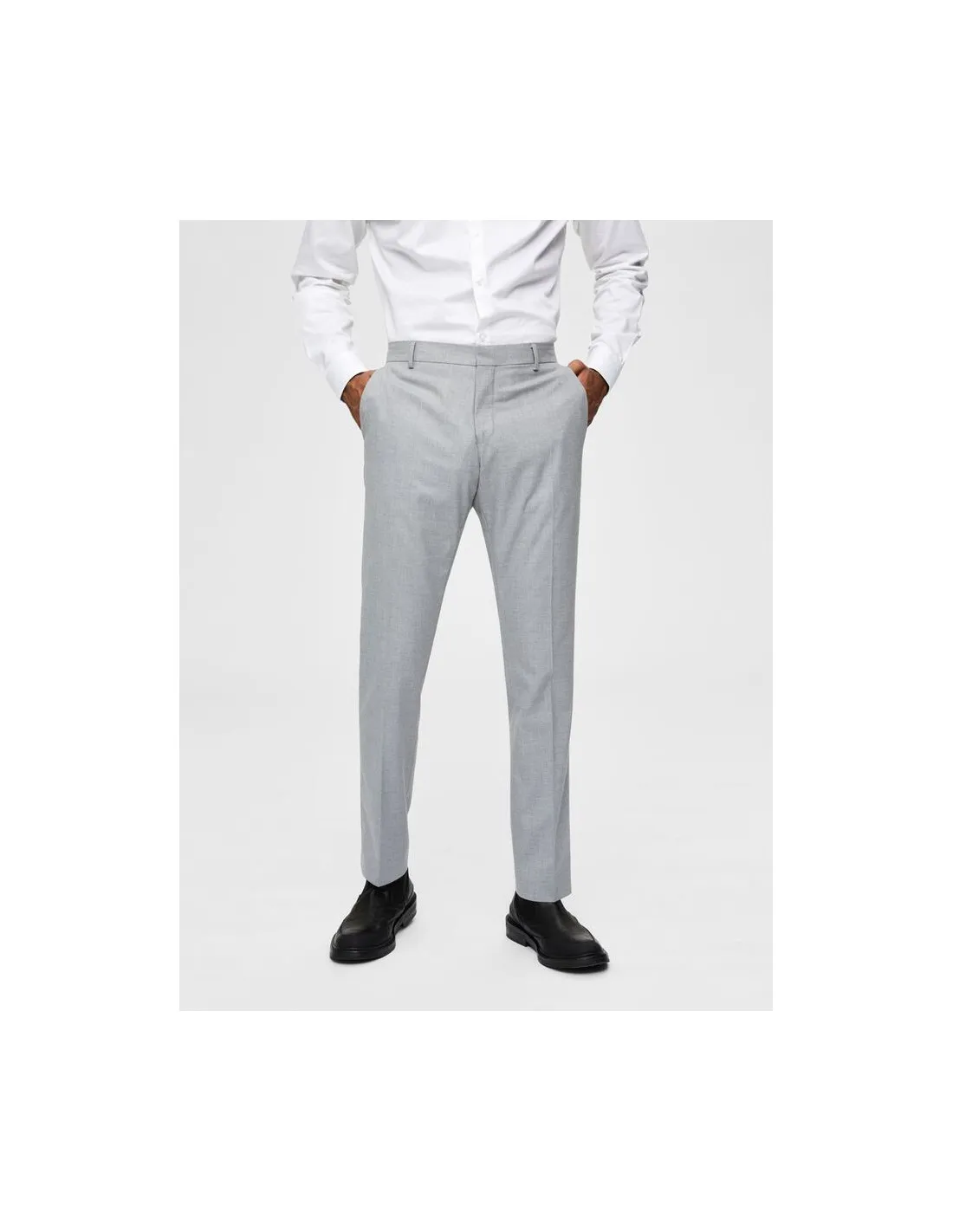 Pantaloni grigi uomo Slhslim Mylologan Selected