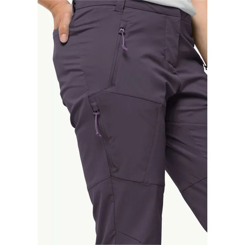 Pantaloni JACK WOLSKINS GLASTAL PANTS W (Dark Grape) da donna