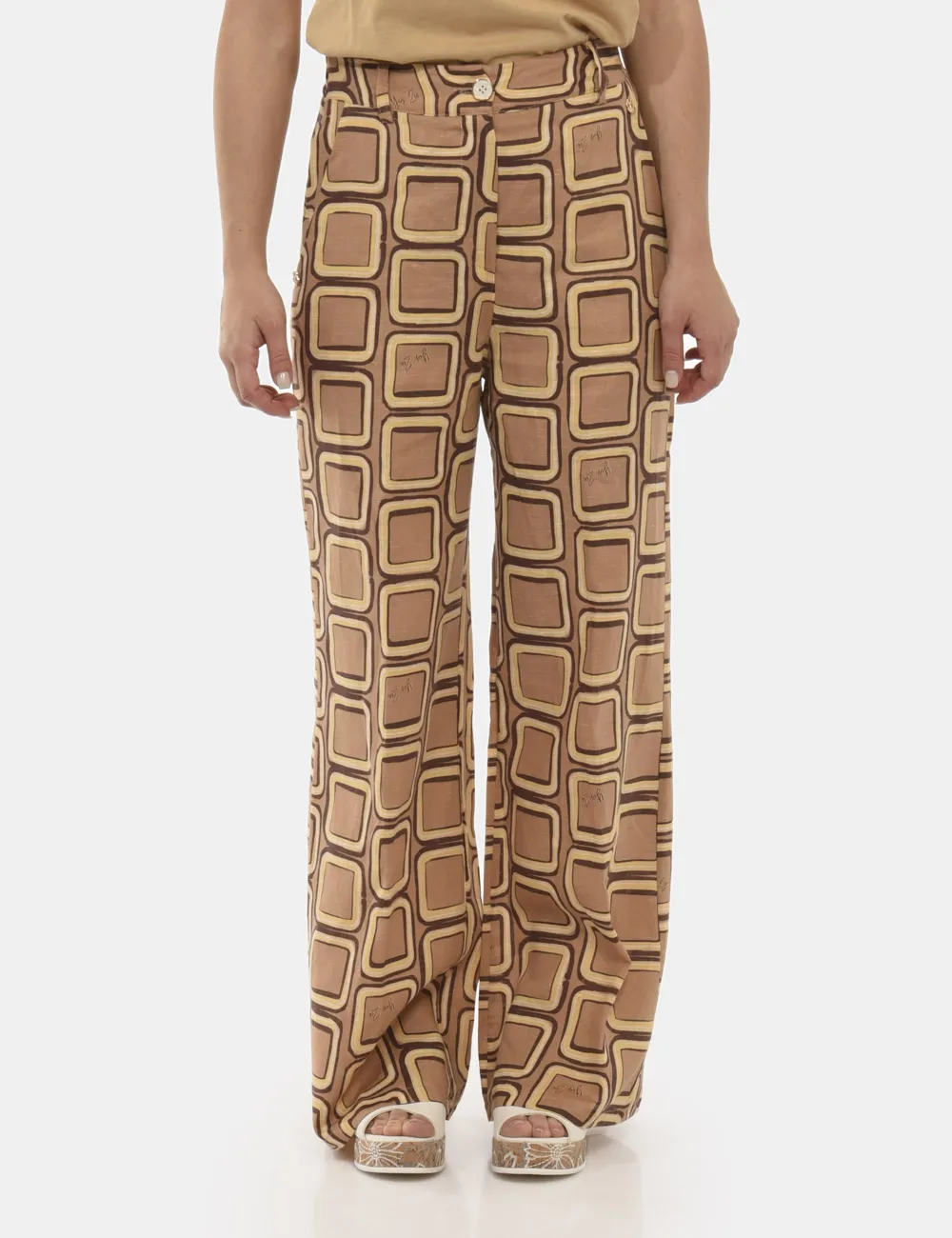 Pantaloni Yes Zee Beige