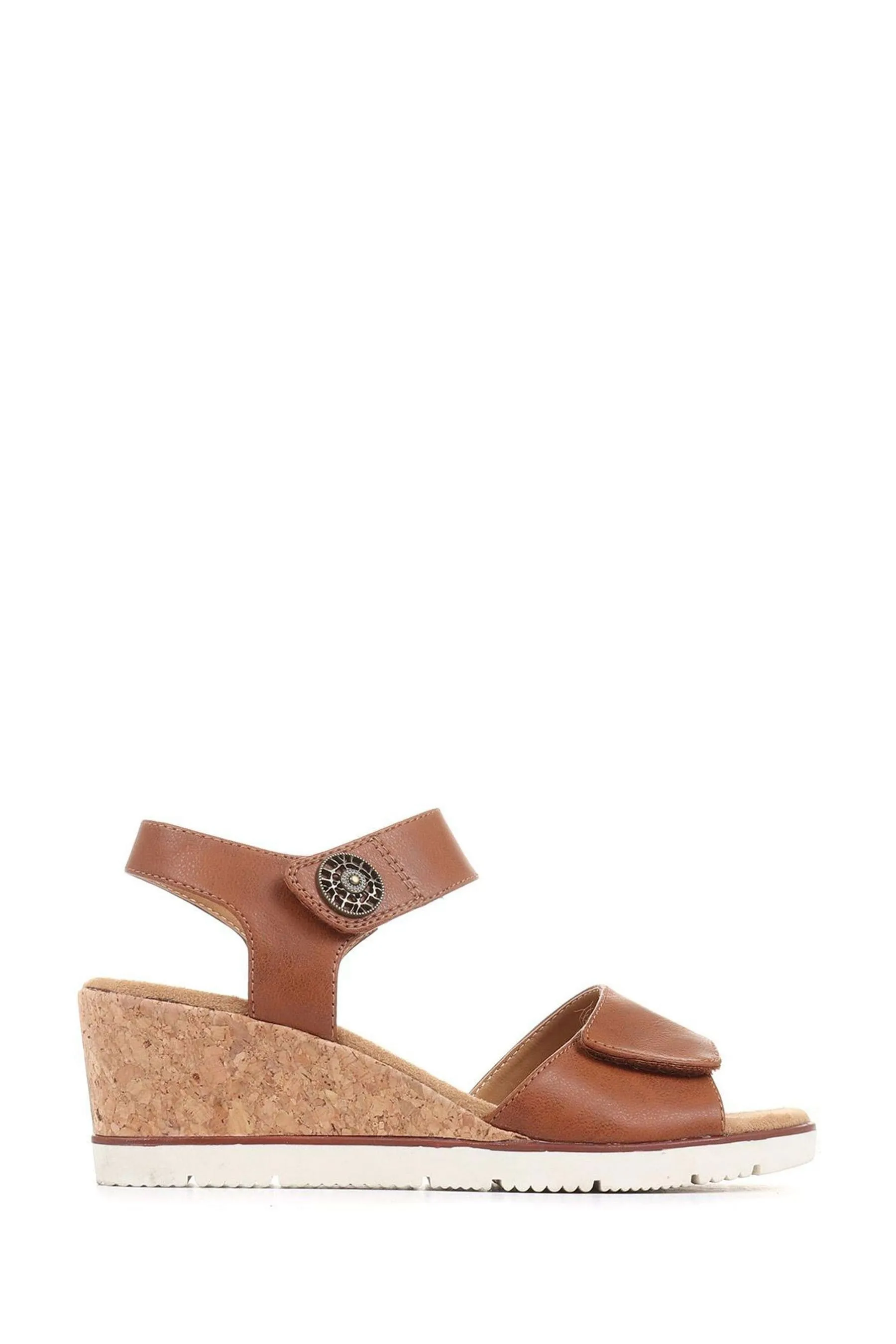Pavers - Marrone con zeppa regolabile - Sandali