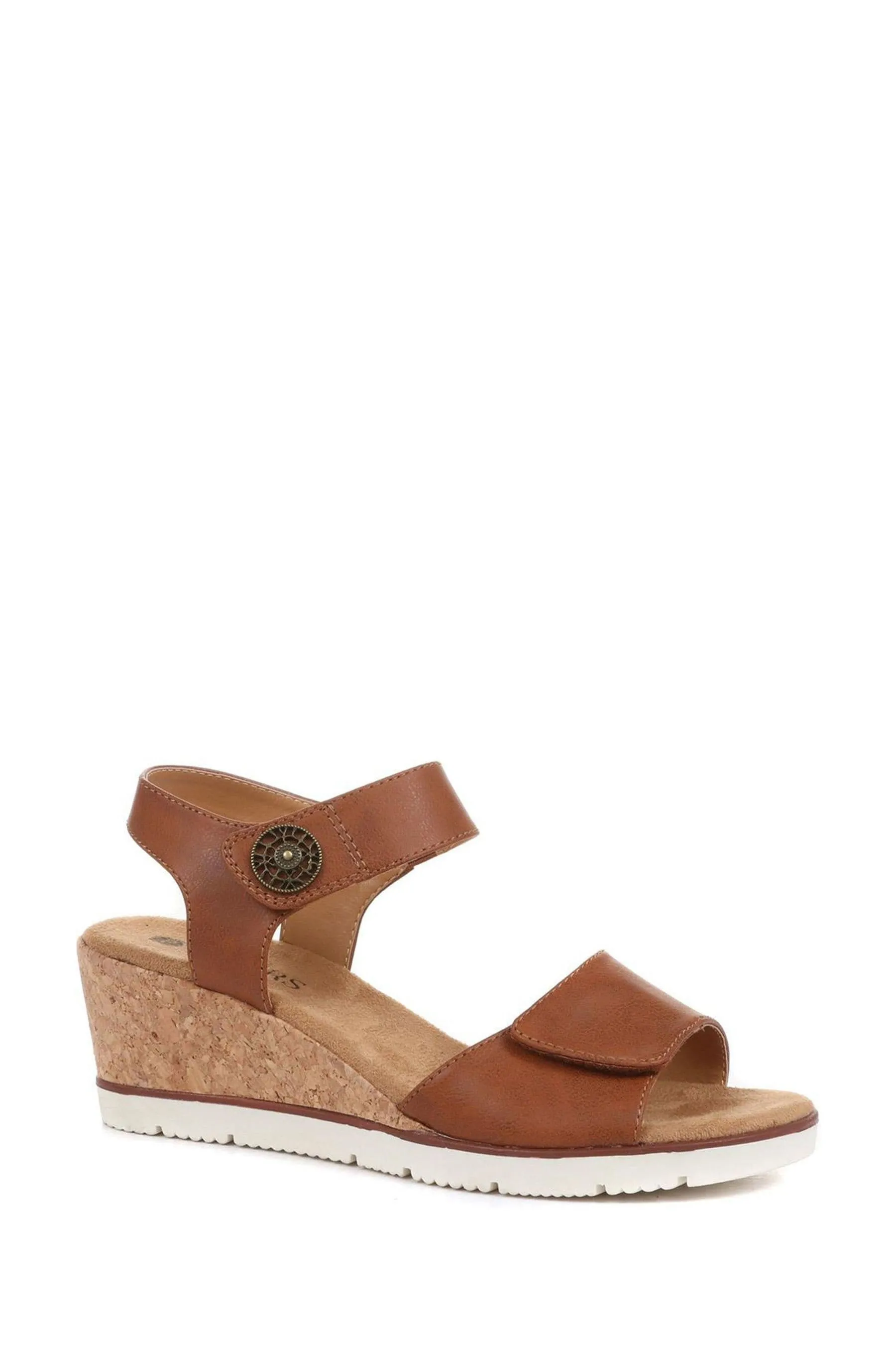 Pavers - Marrone con zeppa regolabile - Sandali